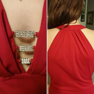 Bodycon Formal Dress - Red